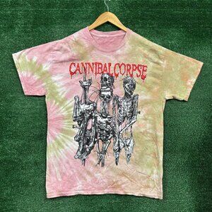 Cannibal Corpse North American Tour Death Metal Band Tie-Dye T-Shirt Size Large